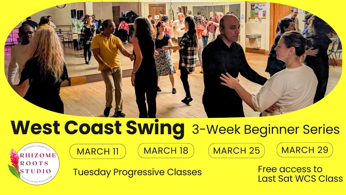 West Coast Swing 3-Week Beginner Class Series at Rhizome Roots Studio