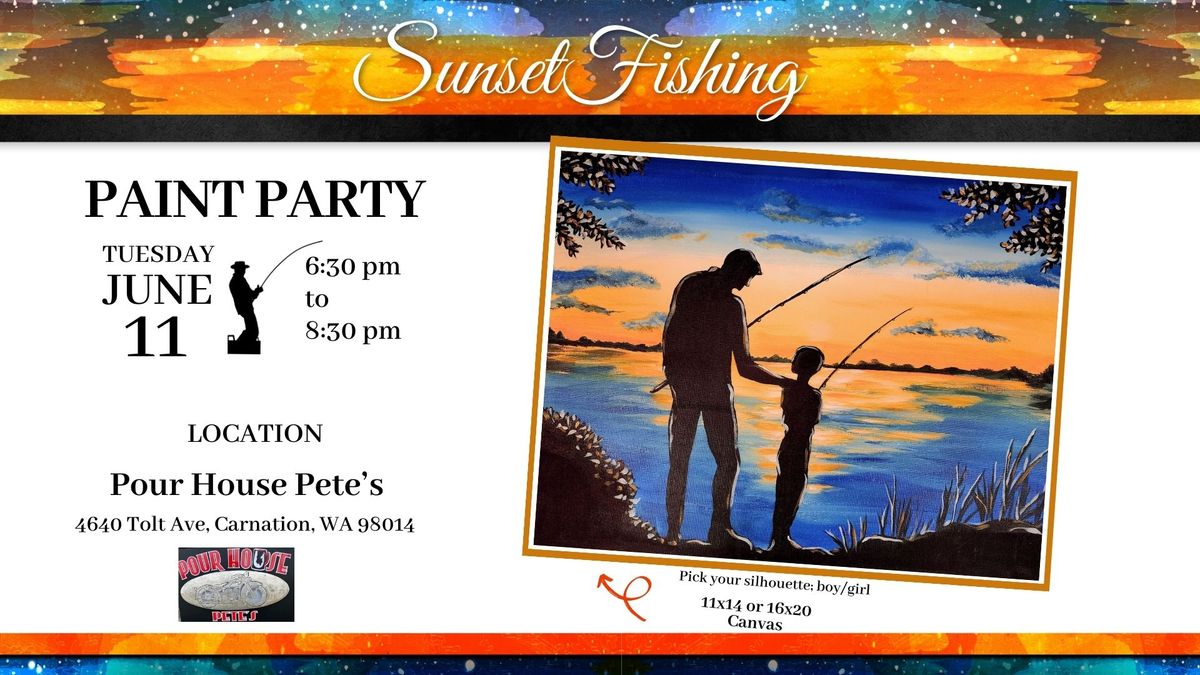Sunset Fishing Paint Party