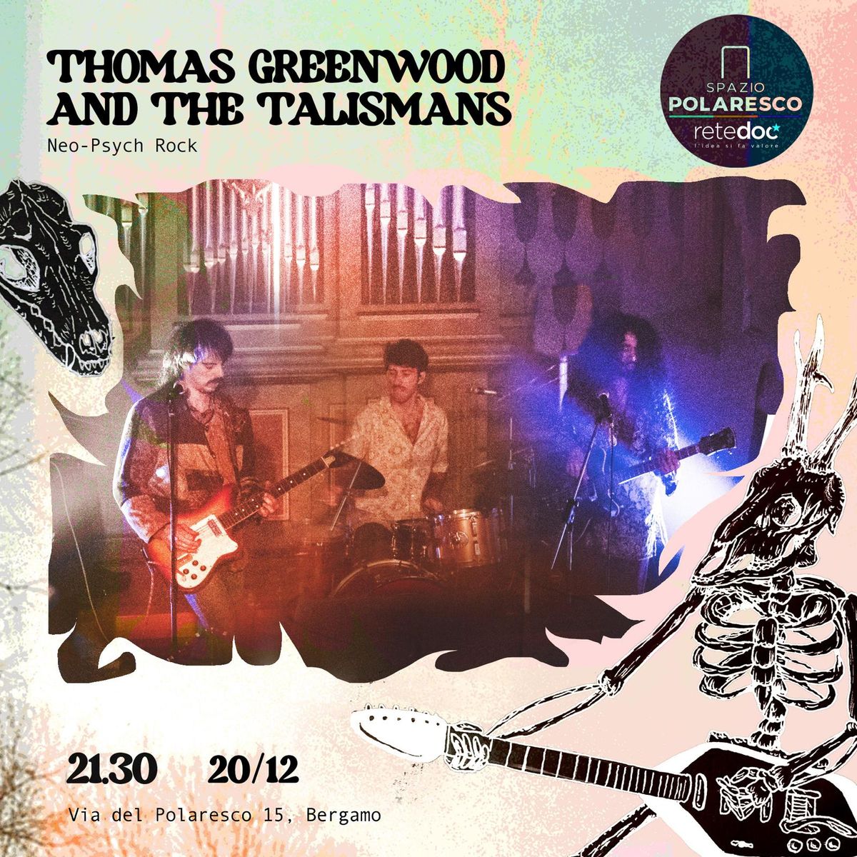 XMAS PARTY WITH THOMAS GREENWOOD AND THE TALISMANS - spaziopolaresco 