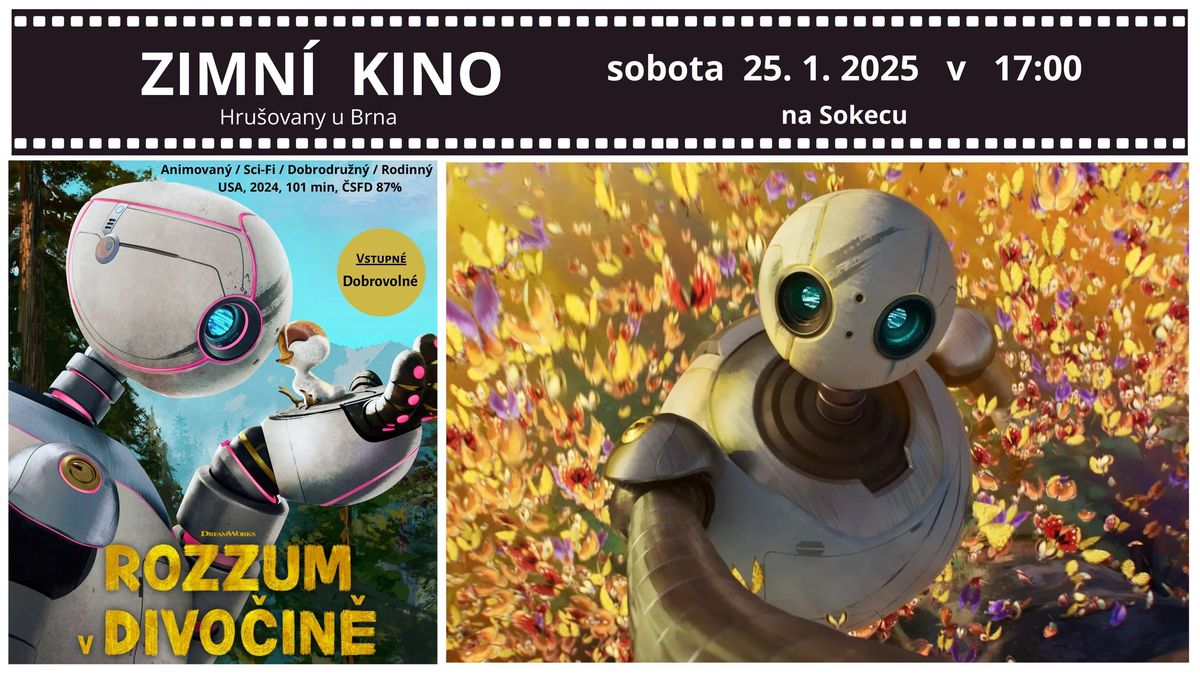 Zimn\u00ed kino v Hru\u0161ovanech 25. 1. 2025 - Rozzum v divo\u010din\u011b