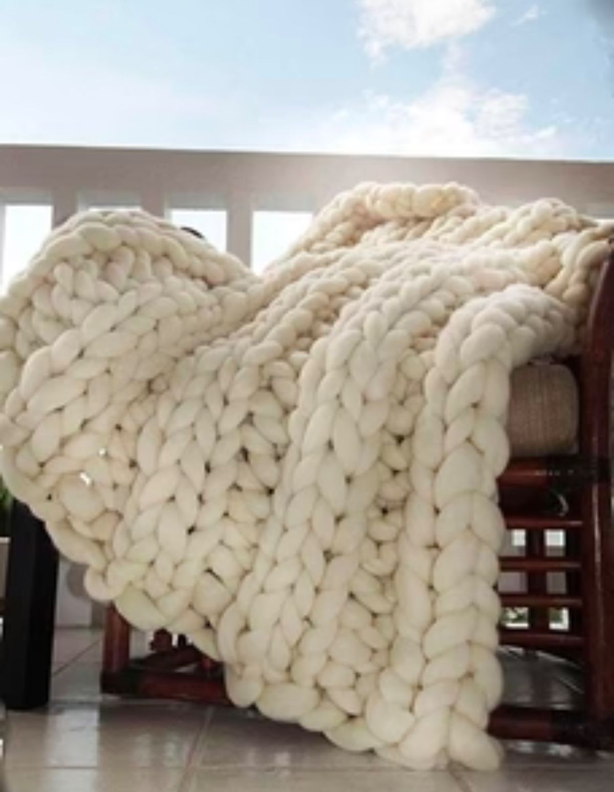 Chunky Knit Blanket Workshop