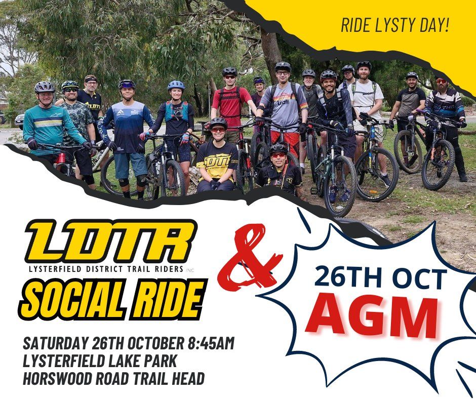 LDTR Oct Social Ride and AGM