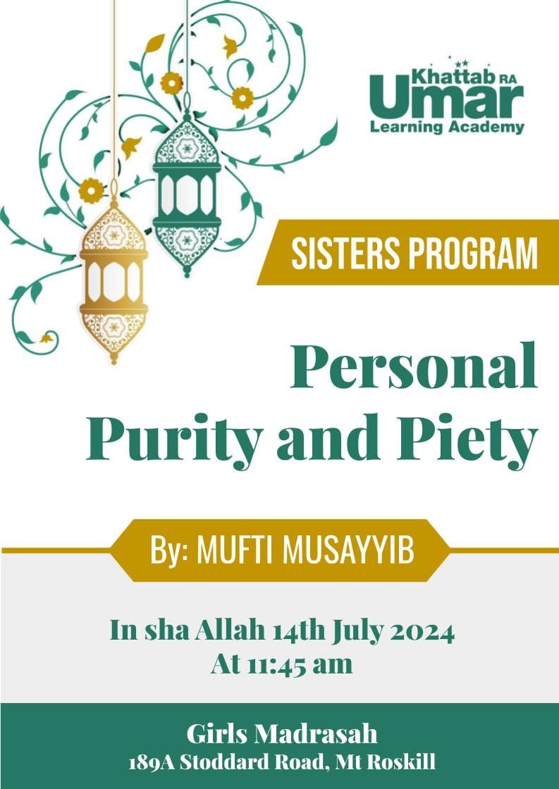 \u2606 Only Sisters program || Personal Purity and Piety