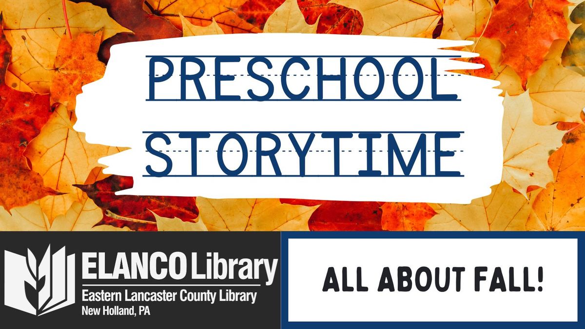 Preschool Storytime: All About Fall