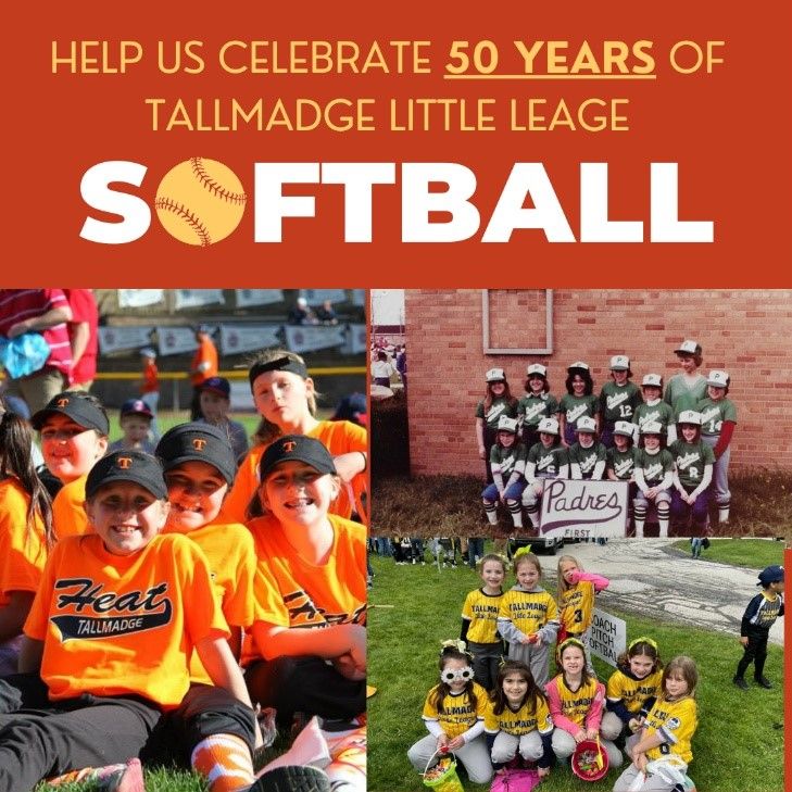 50th Anniversary of Tallmadge Little League Softball