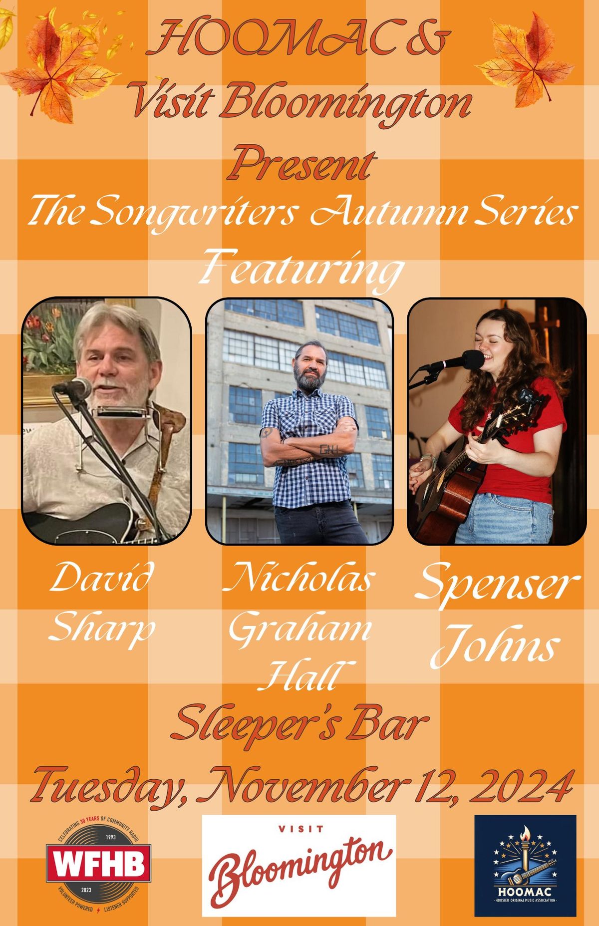 HOOMAC Summer Songwriters Spotlight - Sponsored by Visit Bloomington and WFHB Radio 