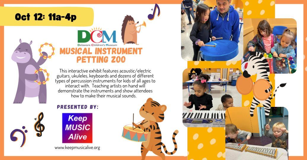 Musical Instrument Petting Zoo Presented by Keep Music Alive