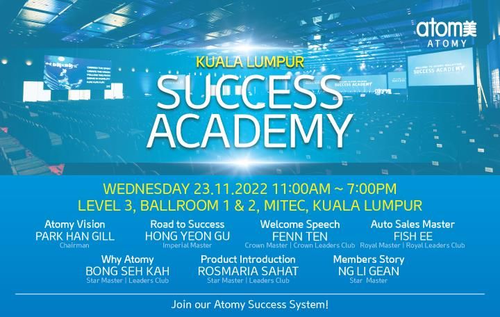 Atomy Malaysia Success Academy November 2022 (West Malaysia, KL MITEC ...