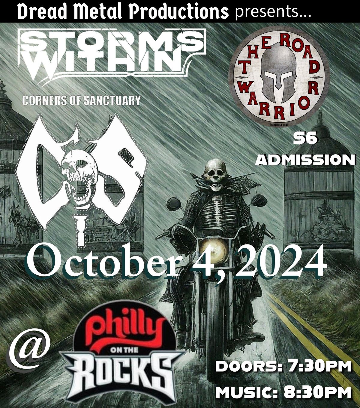 Storms Within, The Road Warrior & Corners Of Sanctuary @ Philly On The Rocks, Erie, PA