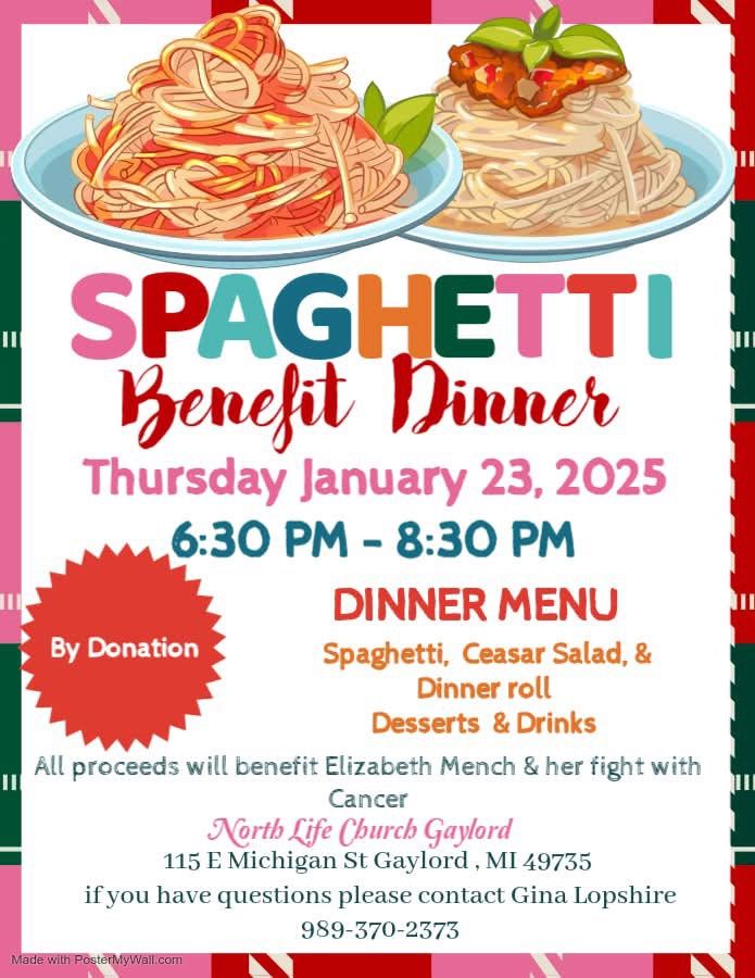 Benefit Dinner in honor of Elizabeth Mench and her battle with Cancer 