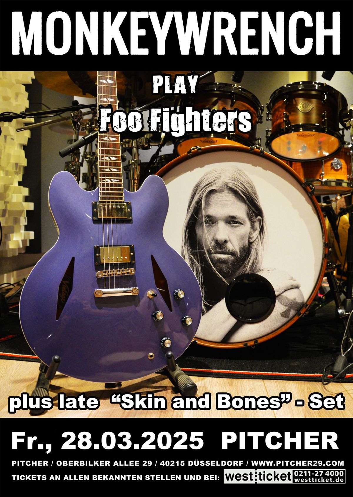 MONKEYWRENCH play FOO FIGHTERS \/\/ plus Late Acoustic "SKIN & BONES" Set