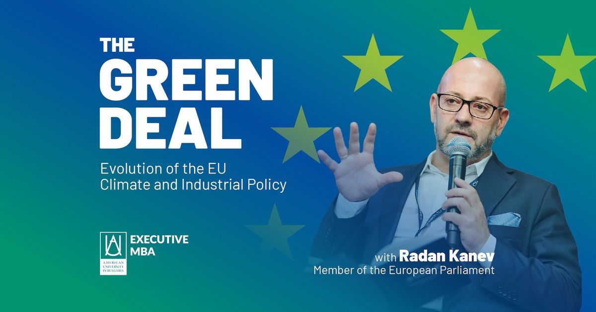 EMBA Leadership Talk Series: The Green Deal - Evolution of the EU Climate and Industrial Policy