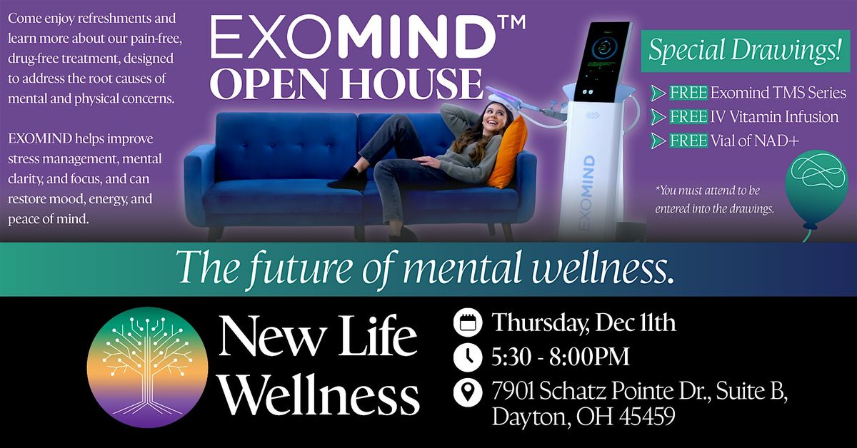 Beat Depression & Anxiety with EXOMIND\u2122 - Open House at New Life Wellness