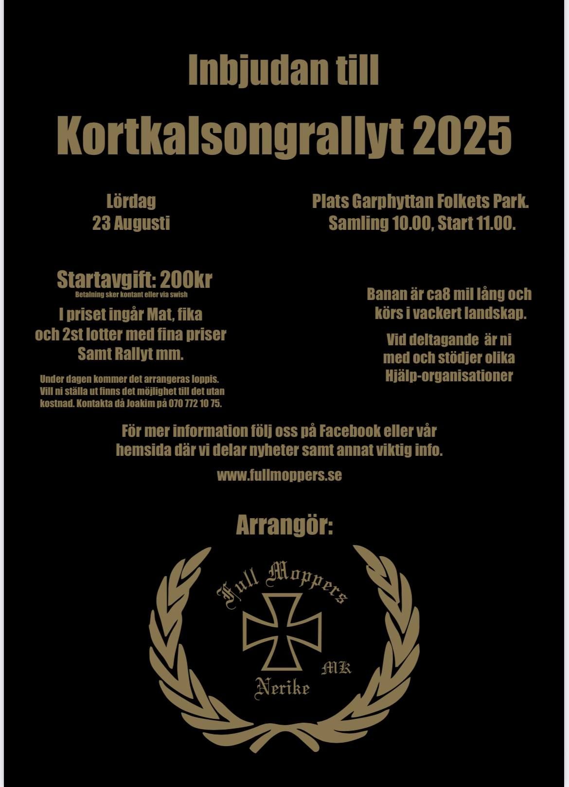 KORTKALSONGRALLYT 2025