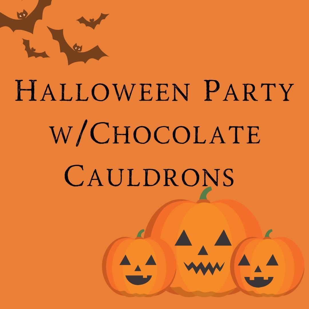 Halloween Party with DIY Chocolate Cauldrons