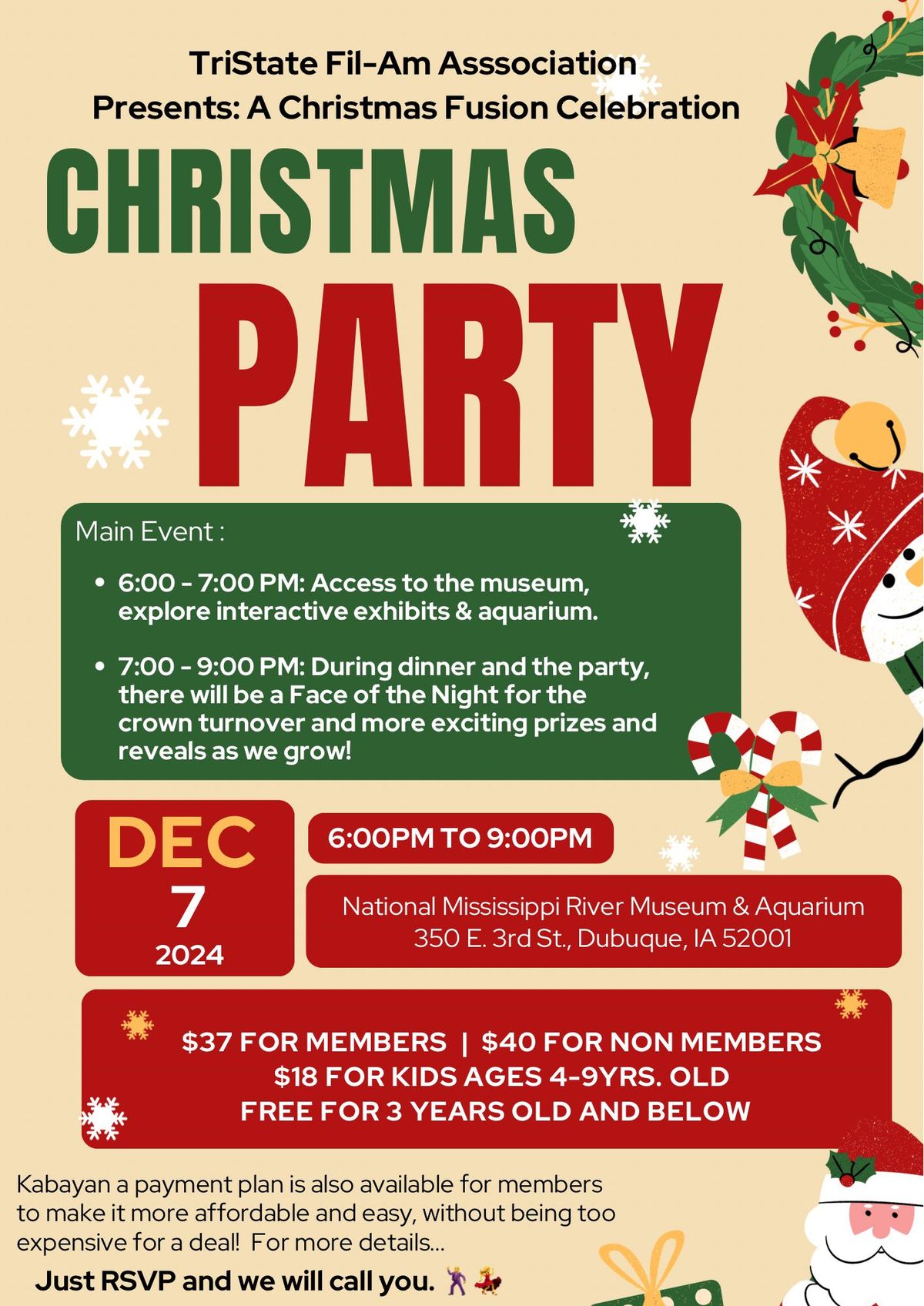 TriState Fil-Am Association's Annual Christmas Party