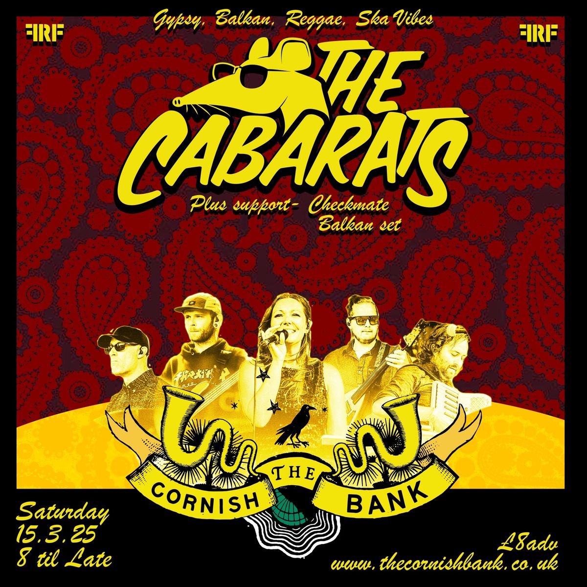 FRF presents- The Cabarats. Balkan, reggae, ska