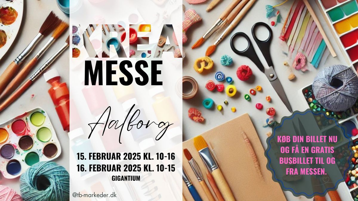 Aalborg KREA-messe 15.-16. februar 2025