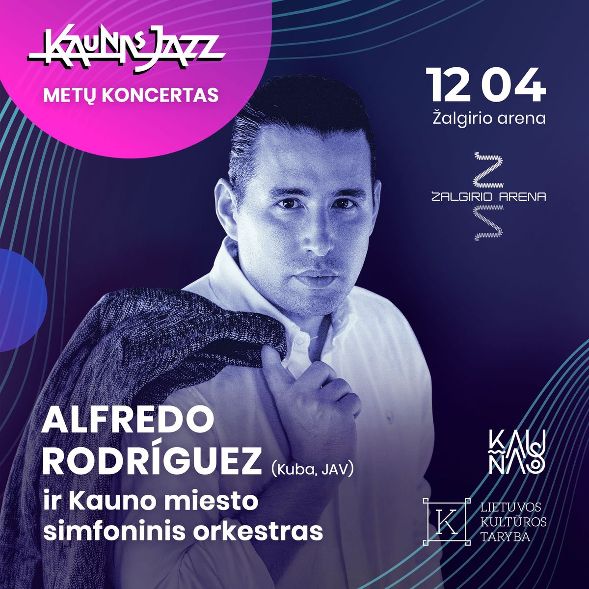 Elitinis Alfredo Rodriguezo ir Kauno miesto simfoninio orkestro koncertas \u2013 Kaunas Jazz 2024 