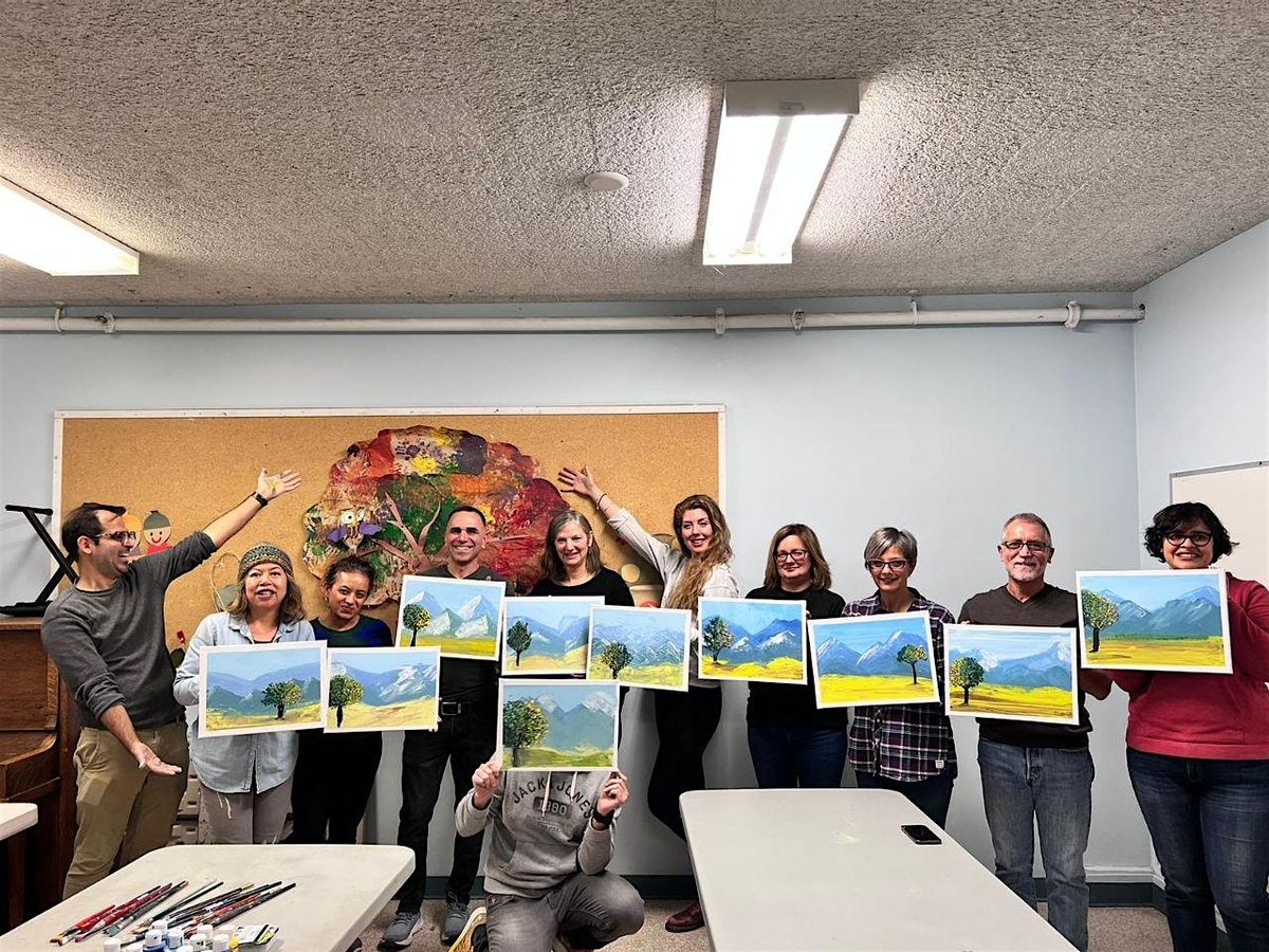 Painting Workshop at the Crescent Beach Community Gallery with Puyan