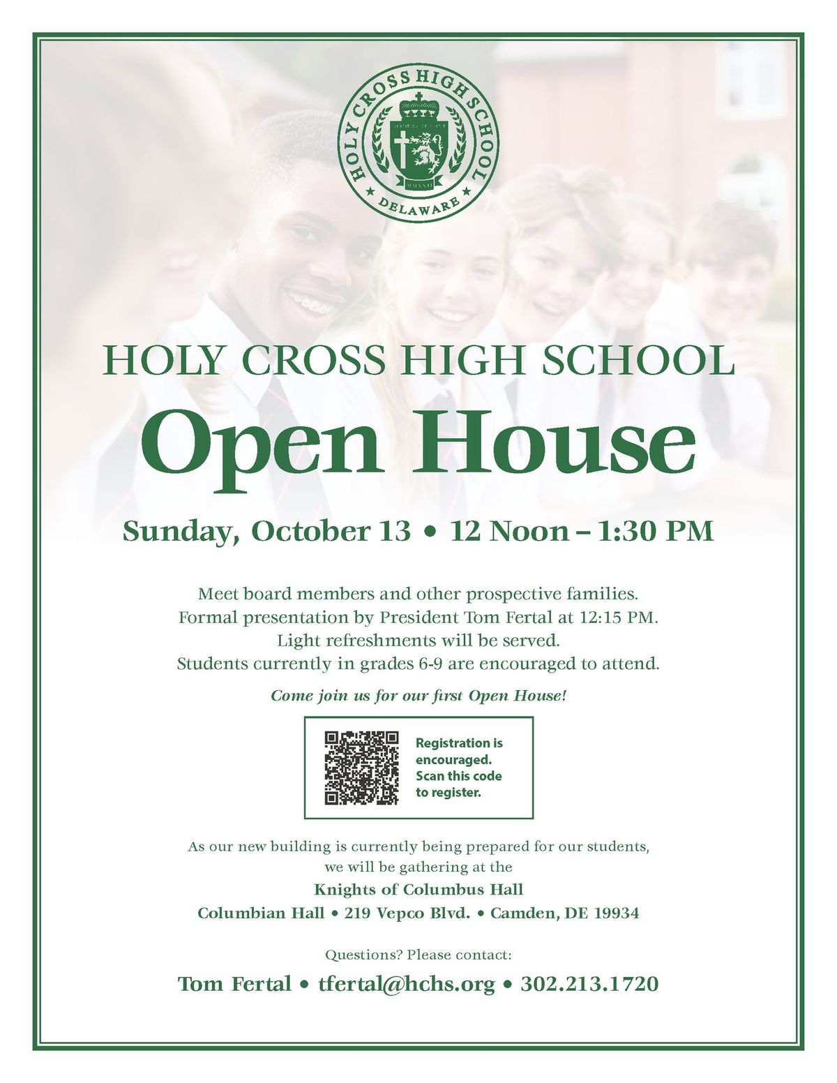 Holy Cross HS Open House