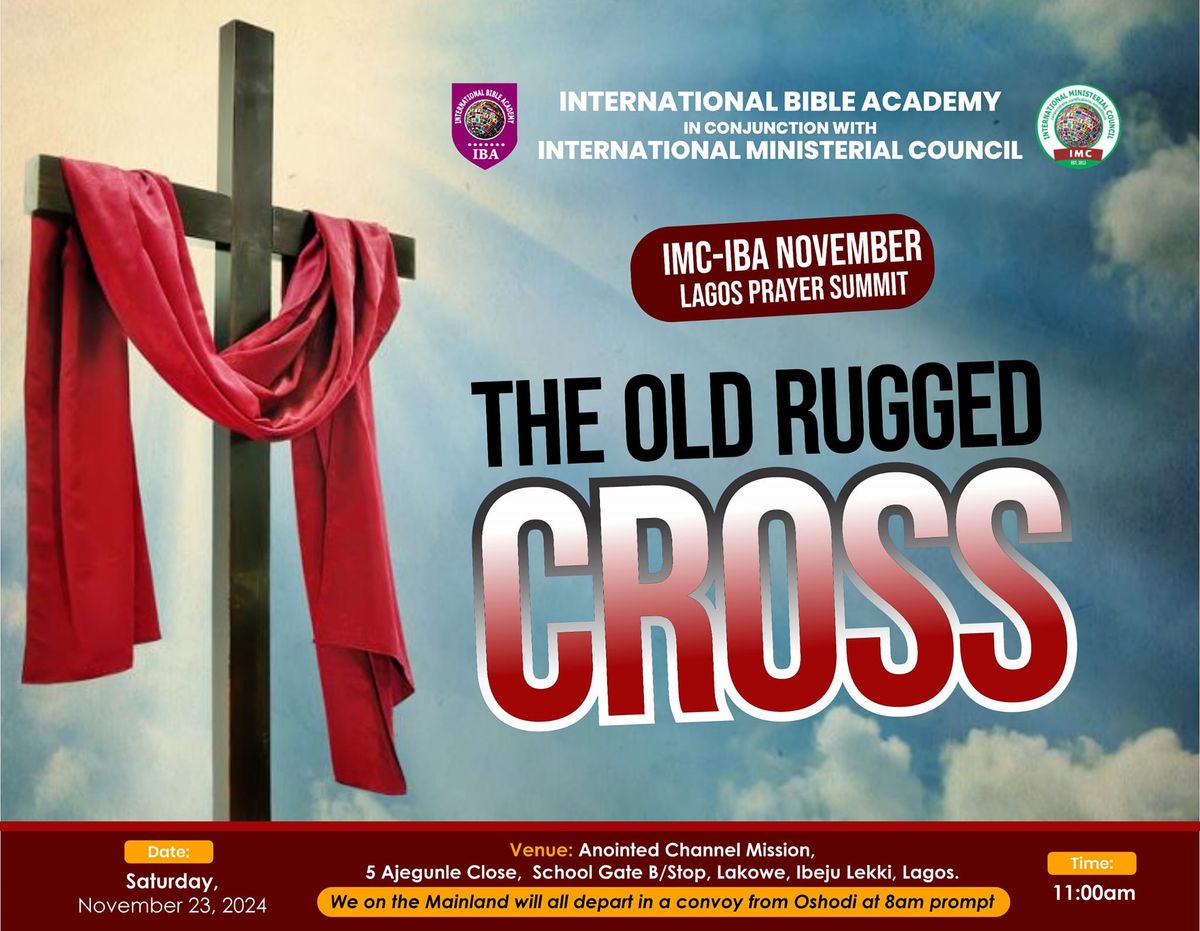 IMC-IBA NOVEMBER LAGOS PRAYER SUMMIT