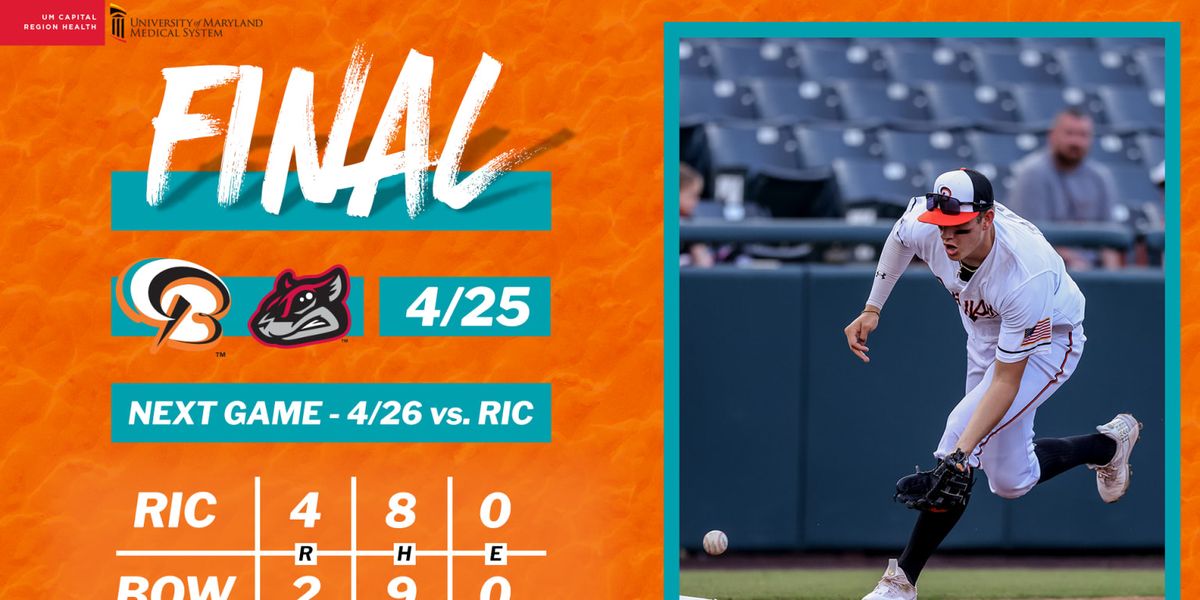 Richmond Flying Squirrels at Chesapeake Baysox at Prince Georges Stadium