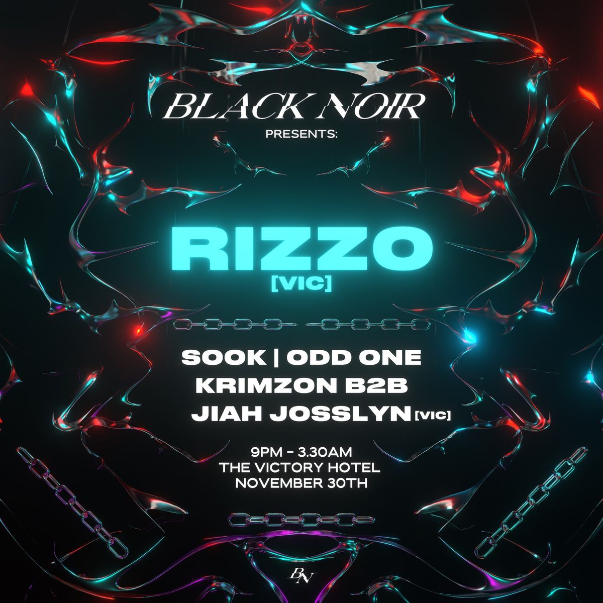 BLACK NOIR QLD presents: RIZZO (VIC)