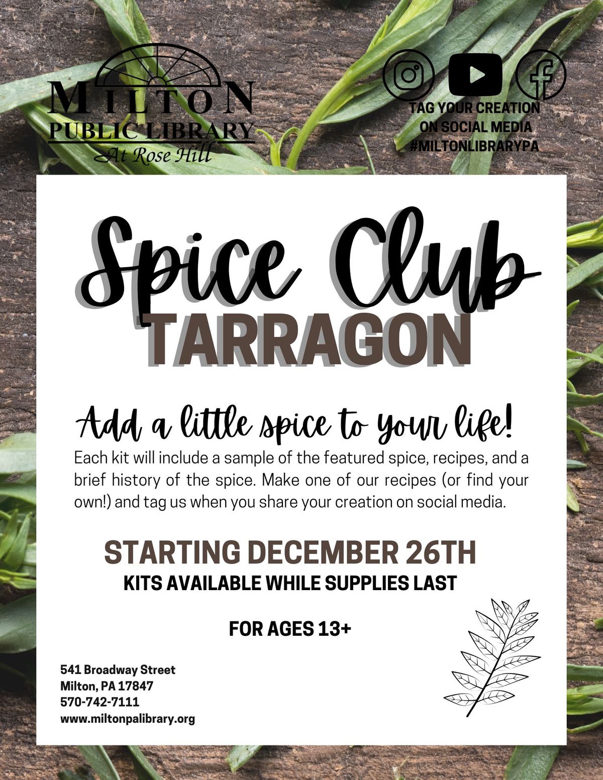 Spice Club: Tarragon