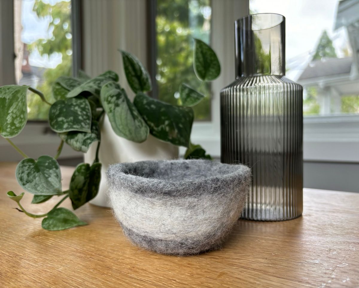 Craft Cocktail - Felted Wool Bowls