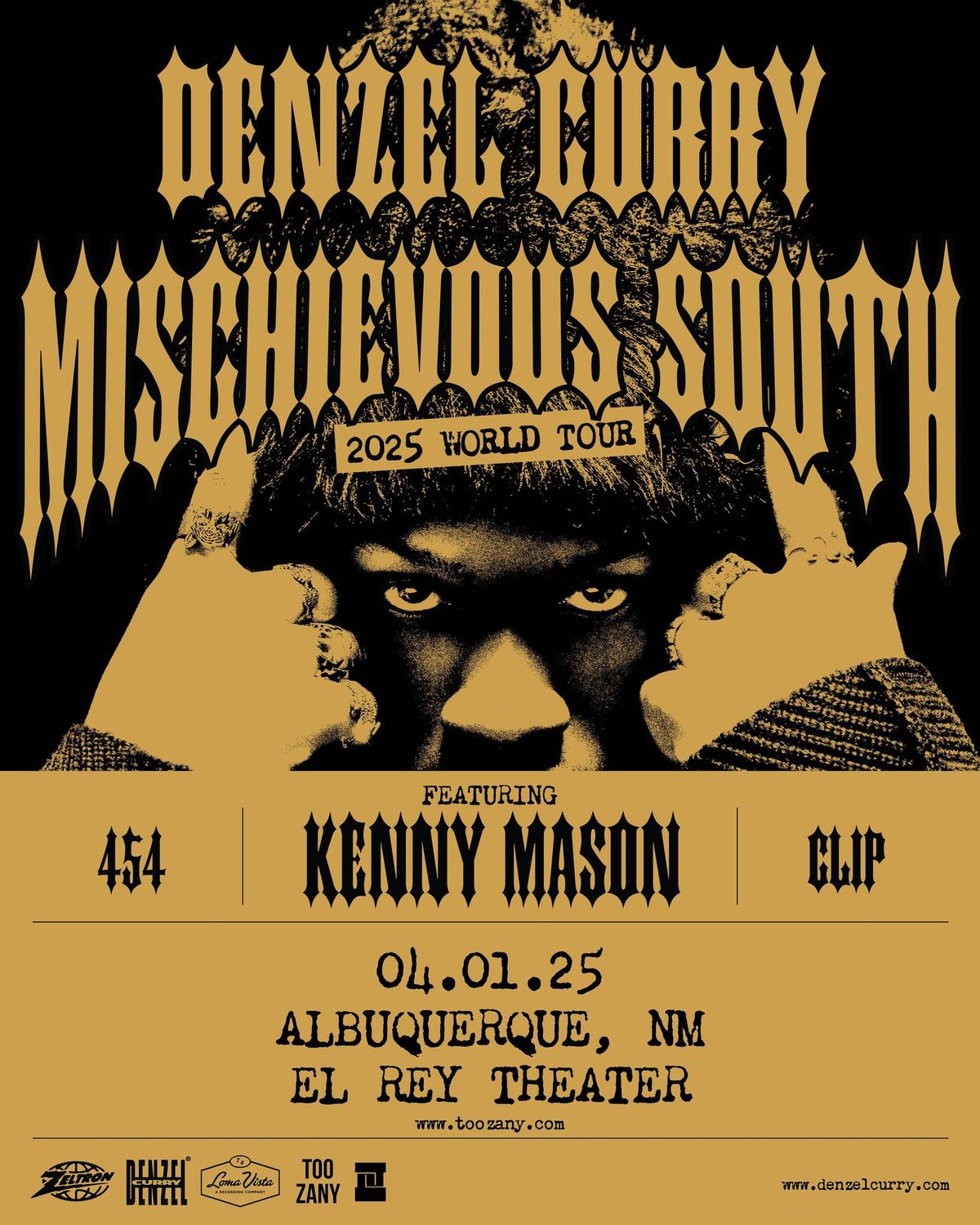 DENZEL CURRY \u2022 4\/1\/25 \u2022 ALBUQUERQUE \u2022 EL REY THEATER