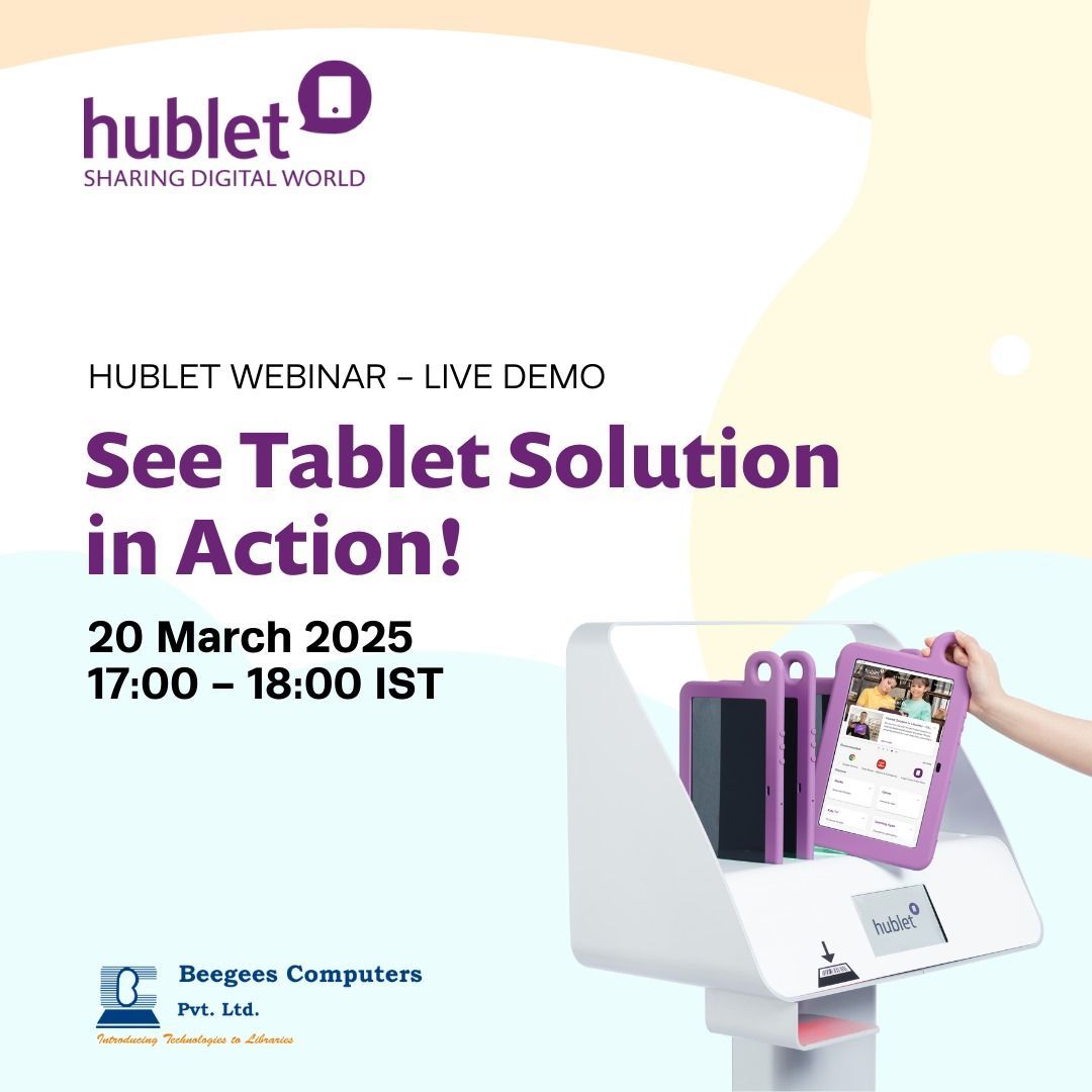 Hublet Webinar \u2013 Live Demo & Future of Digital Content Management in Libraries