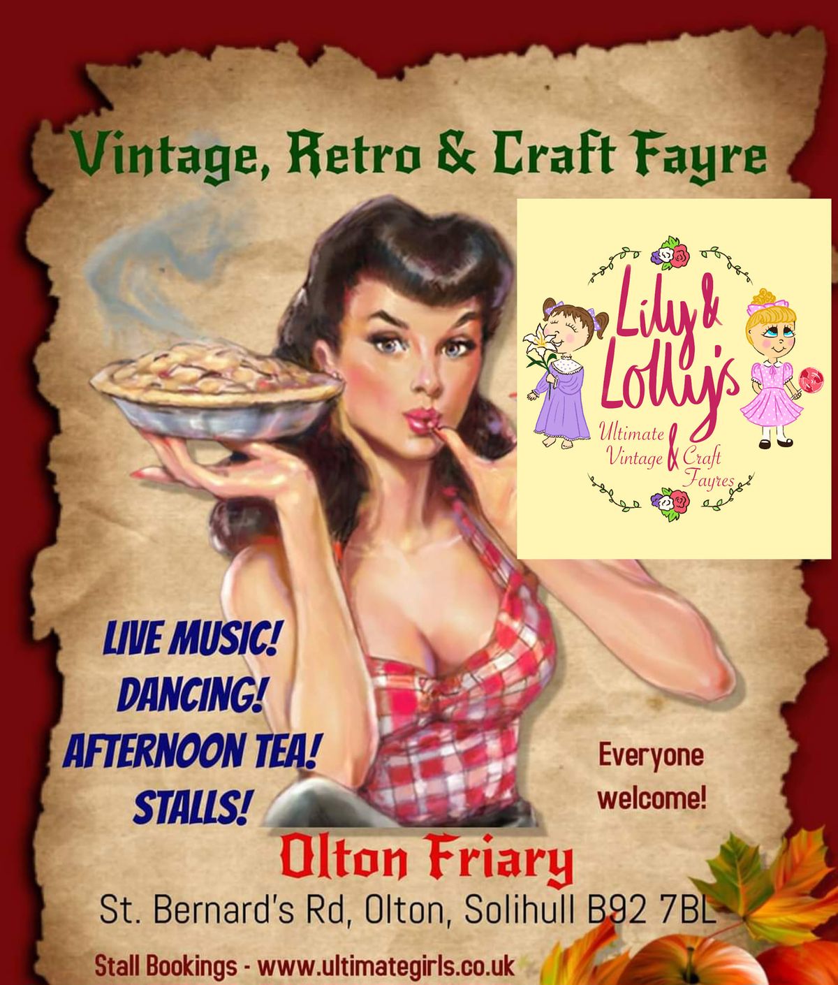 Lily & Lolly's Vintage & Craft Fair at Olton Friary - live music, free entry!