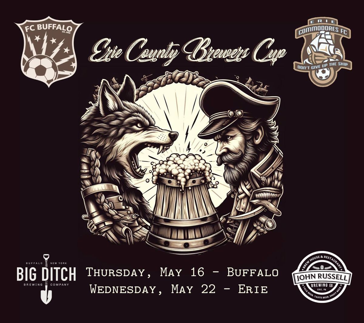 The Brewers Cup \/\/ [ Mens ] Erie Commodores vs. FC Buffalo
