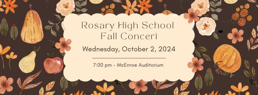 Rosary High School Fall Concert