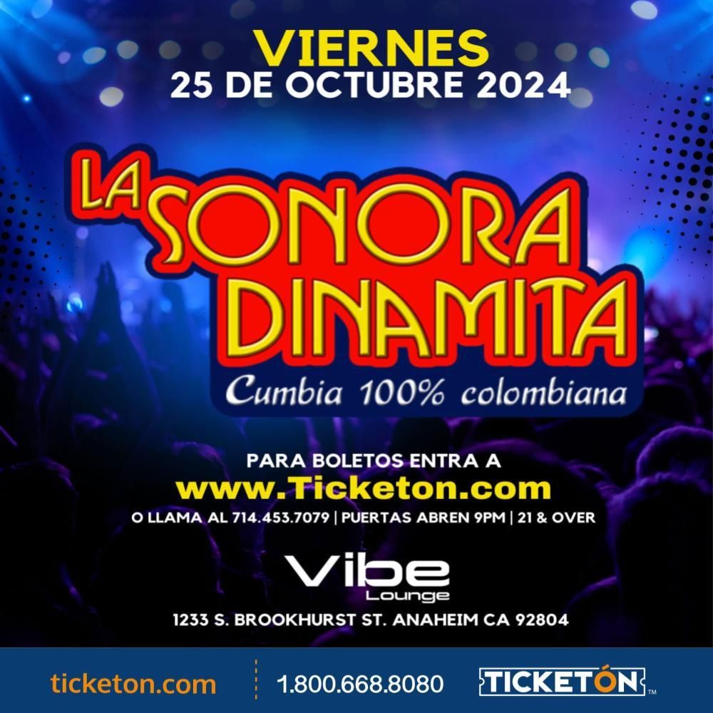 LA SONORA DINAMITA EN VIBE LOUNGE DE ANAHEIM