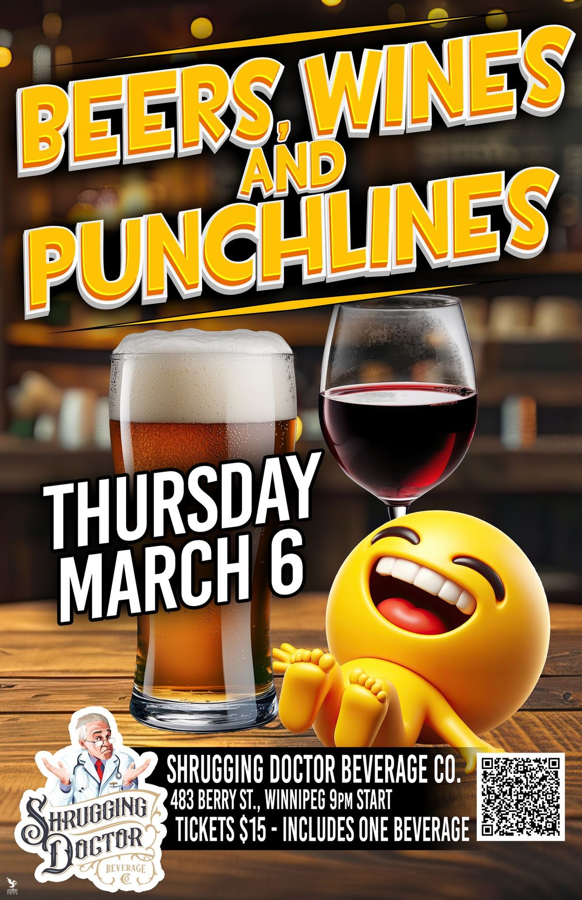 Beers, Wines and Punchlines