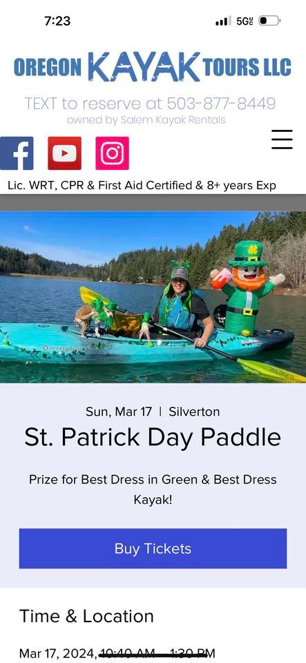 st patricks day paddle