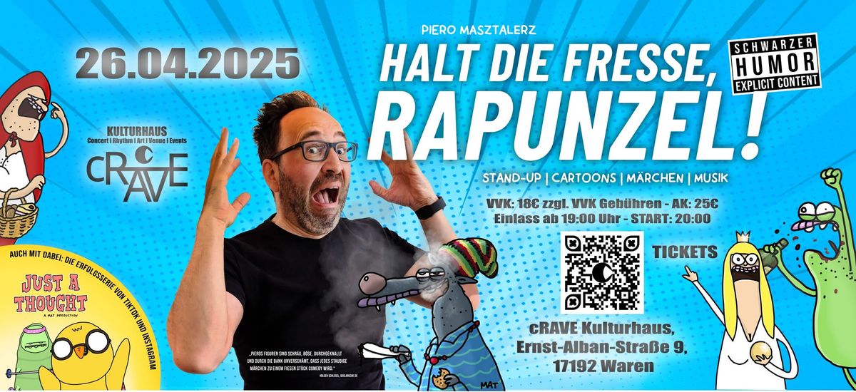 PIERO MASZTALERZ LIVE \u2013 Halt die Fresse, Rapunzel! @ cRAVE Kulturhaus