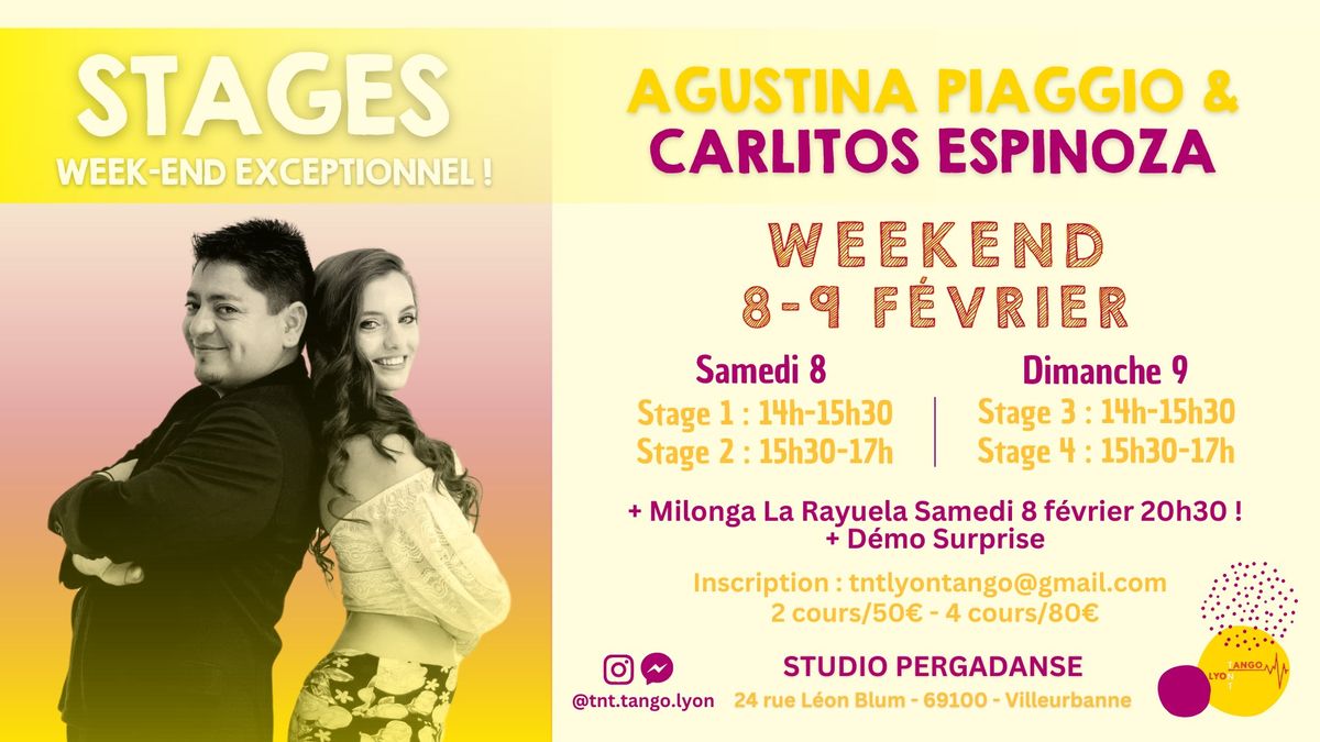 STAGES!! Agustina PIAGGIO & Carlitos ESPINOZA