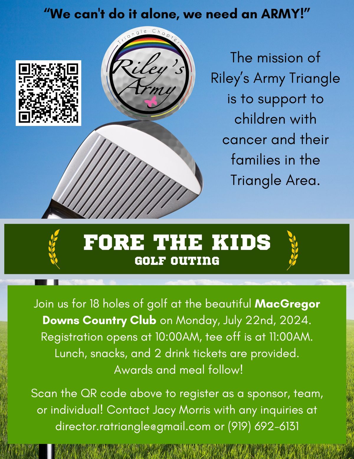 Fore The Kids Golf Outing - Riley's Army Triangle