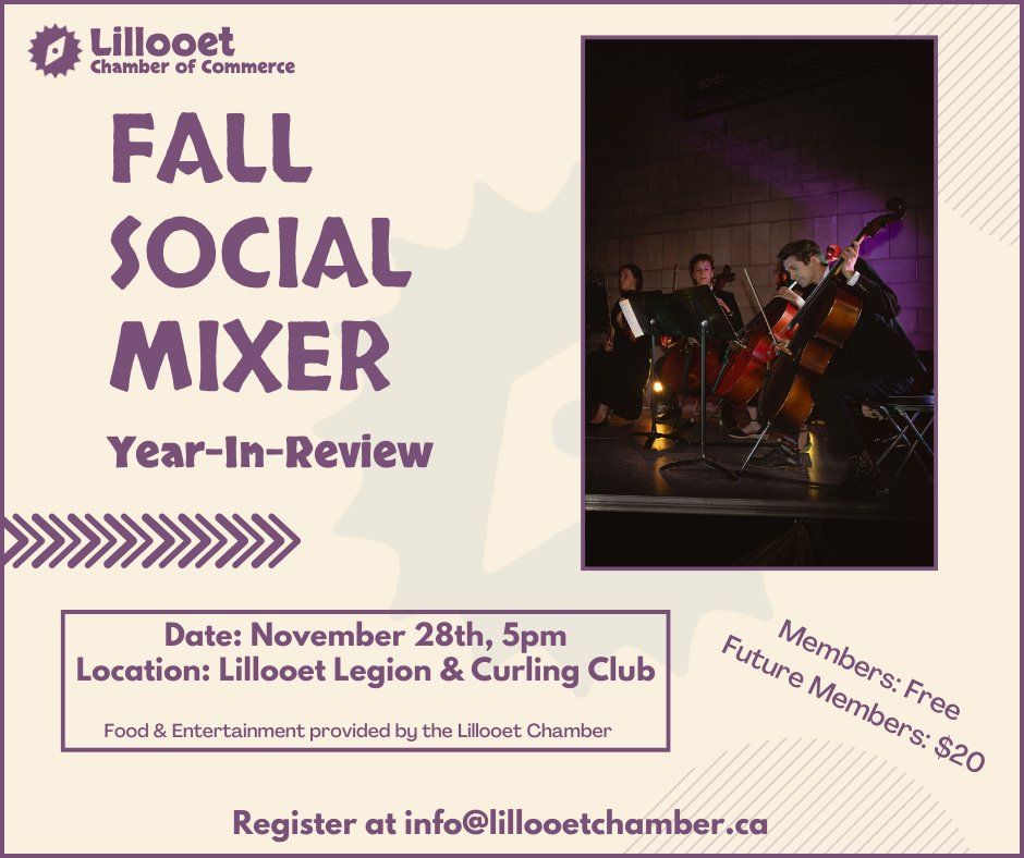 Fall Social Mixer - Lillooet Chamber