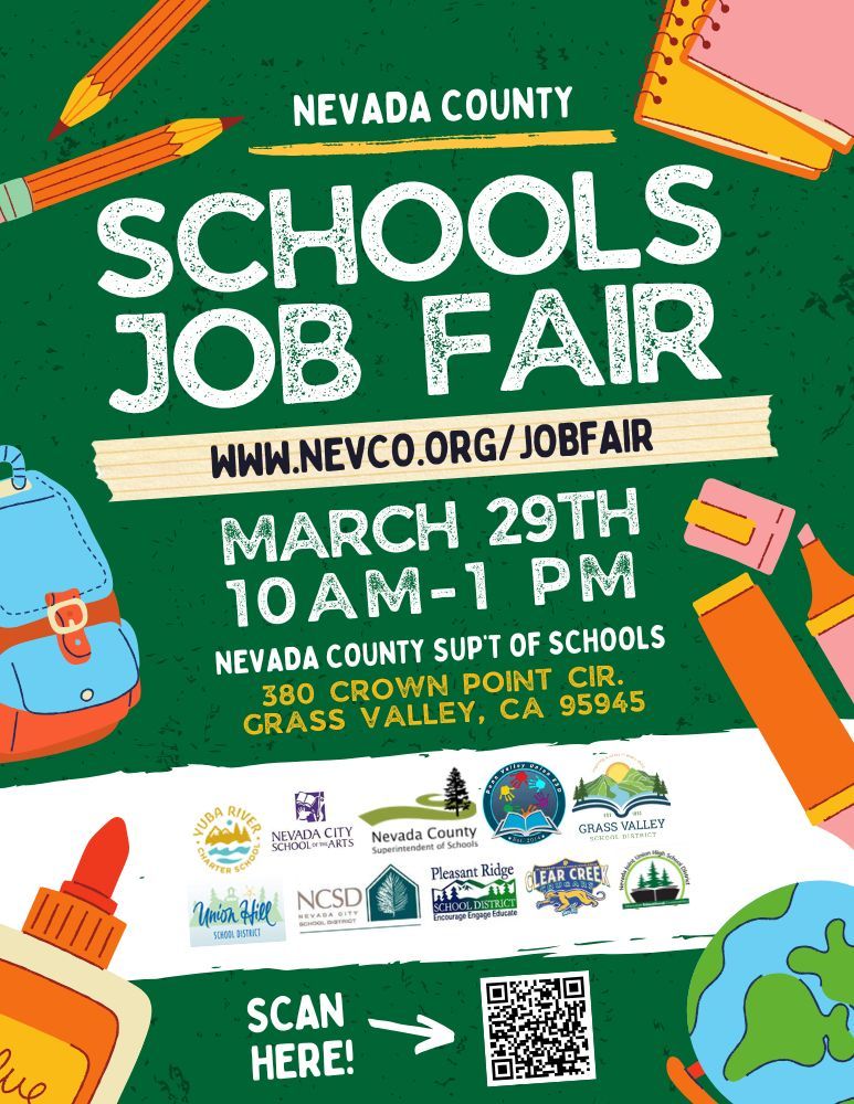 Nevada County Superintendent of Schools annual JOB FAIR