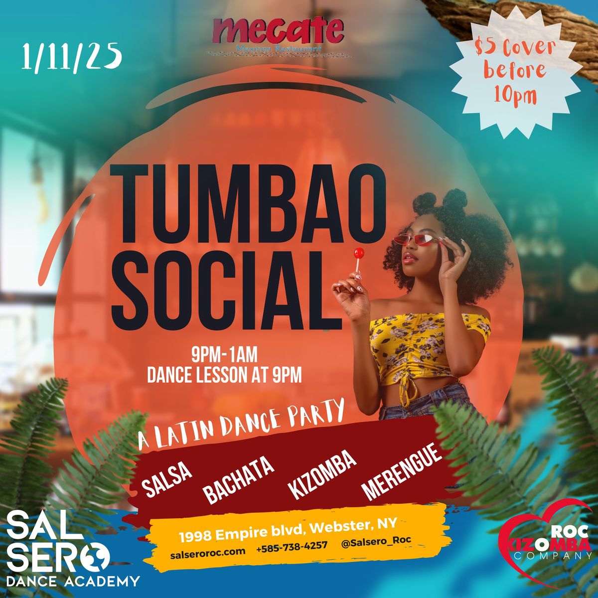 **NEW EVENT**- TUMBAO SOCIAL AT MECATE MEXICAN RESTURANT WEBSTER| SAT. JAN 11TH