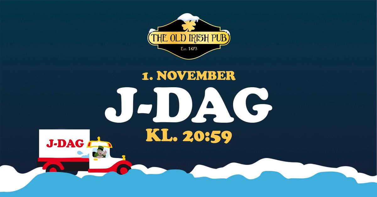 \ud83c\udf7bJ-DAG p\u00e5 The Old Irish Pub - Sneen falder kl. 20:59 \u26c4\ufe0f\ud83c\udf89 01.11.24