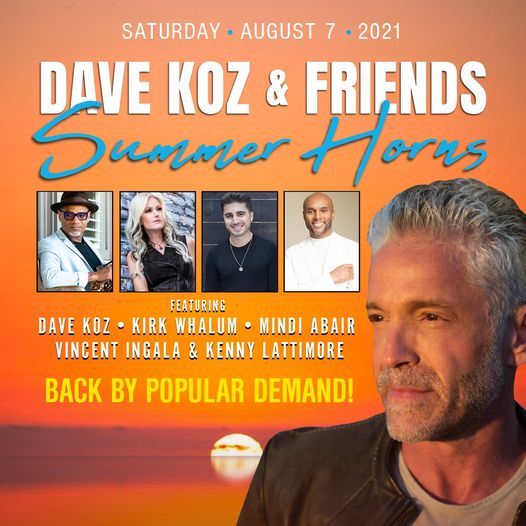 Summer Horns: Dave Koz, Kirk Whalum, Mindi Abair, Vincent Ingala, and Kenny Lattimore. Houston, TX.