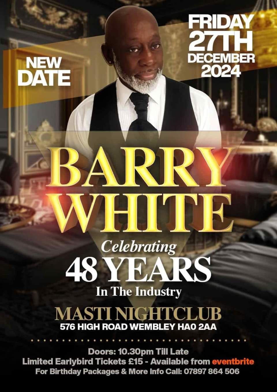 BARRY WHITE CELEBRATING 48 YRS IN THE INDUSTRY