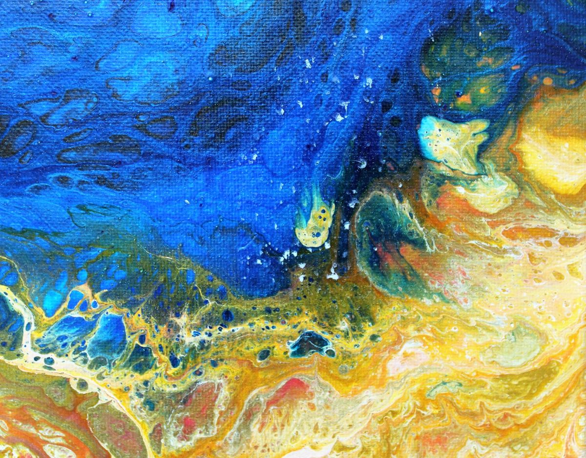 Acrylic Pouring: Beach Wave