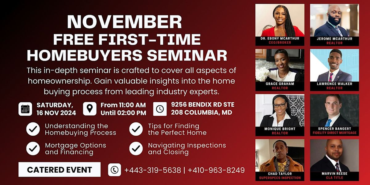 1st (First)  time home-buyer seminar