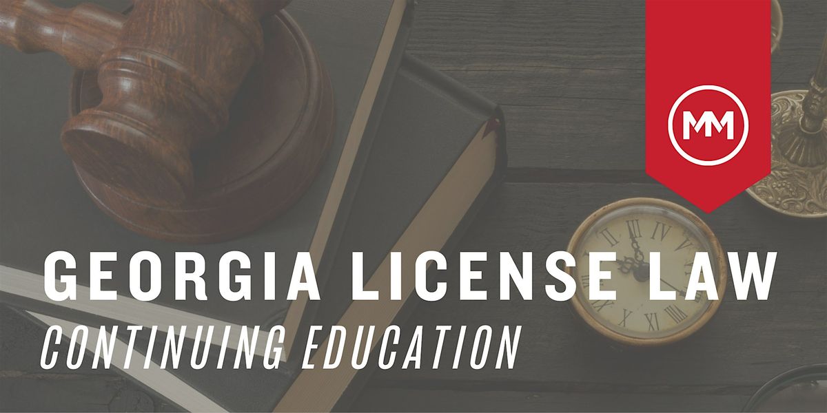 Georgia License Law CE Class